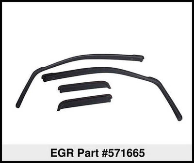 EGR 20-23 Chevrolet Silverado HD In-Channel Window Visors - Matte Black 