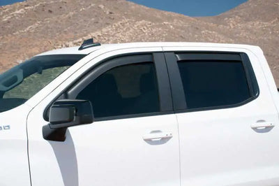 EGR 2019 Chevy 1500 Crew Cab In-Channel Window Visors - Dark Smoke 