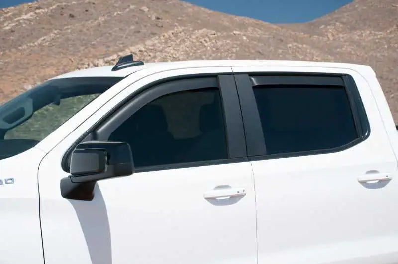 EGR 2019 Chevy 1500 Crew Cab In-Channel Window Visors - Dark Smoke 