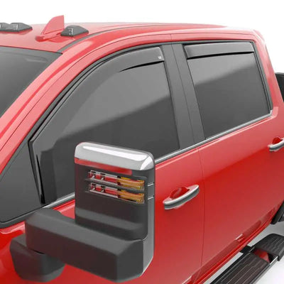 EGR 2019 Chevy 1500 Crew Cab In-Channel Window Visors - Dark Smoke 