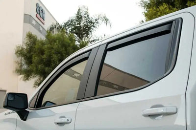 EGR 2019 Chevy 1500 Crew Cab In-Channel Window Visors - Dark Smoke 