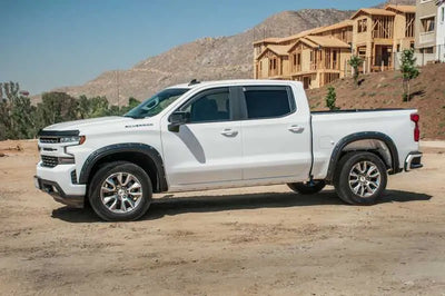 EGR 2019 Chevy 1500 Crew Cab In-Channel Window Visors - Dark Smoke 