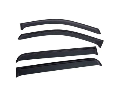 Dark car window visors for EGR 2019 Chevy 1500 Crew Cab in dark smoke finish