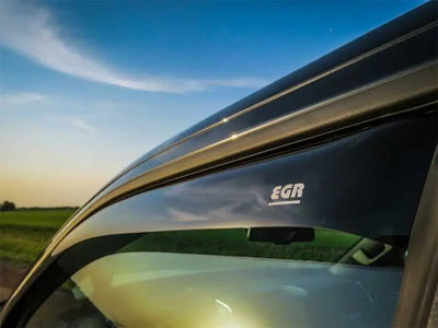 EGR 2019 Dodge Ram 1500 Crew Cab Tape-On Window Visors Set of 4 - Dark Smoke 
