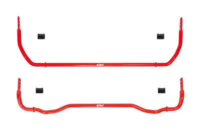 Red Eibach 24mm front sway bar with black bushings for Porsche C4 Coupe