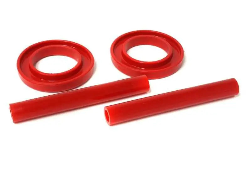 Energy Suspension 83-04 Ford Mustang SVO Red Front Spring Upper & Lower Isolator Set 