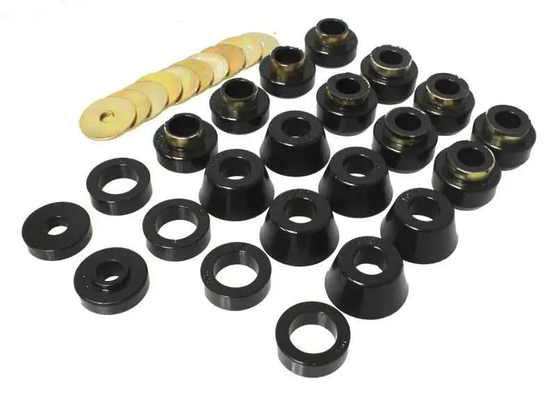 Energy Suspension Energy Suspension 87-96 Jeep Wrangler Black Body(cab) Mount Set