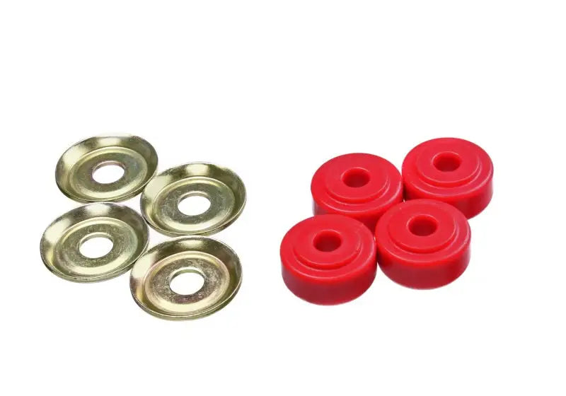 Energy Suspension Red Shock Tower Bushing Set 7/8in Nipple 3/8in ID 1-1/4in OD - Truck & Automotive