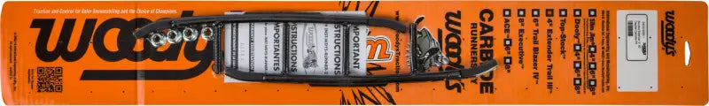 Orange blister pack with ESD3-9255 carbide ski doo earbud headphones and volume control