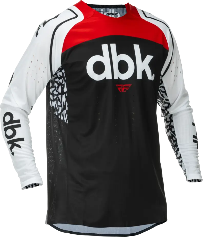 Evolution Dst Dbk Jersey Black/White/Red Lg - FLY RACING