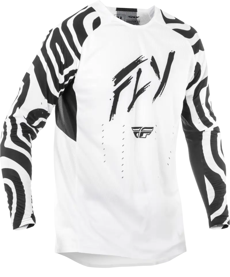 White and black evolution dst abyss jersey long sleeve for stylish streetwear