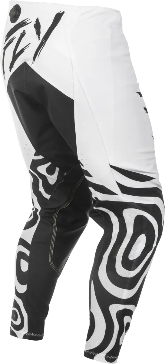 Black and white full-body suit with abstract patterns for Evolution DST Abyss Pants White/Black Sz 28