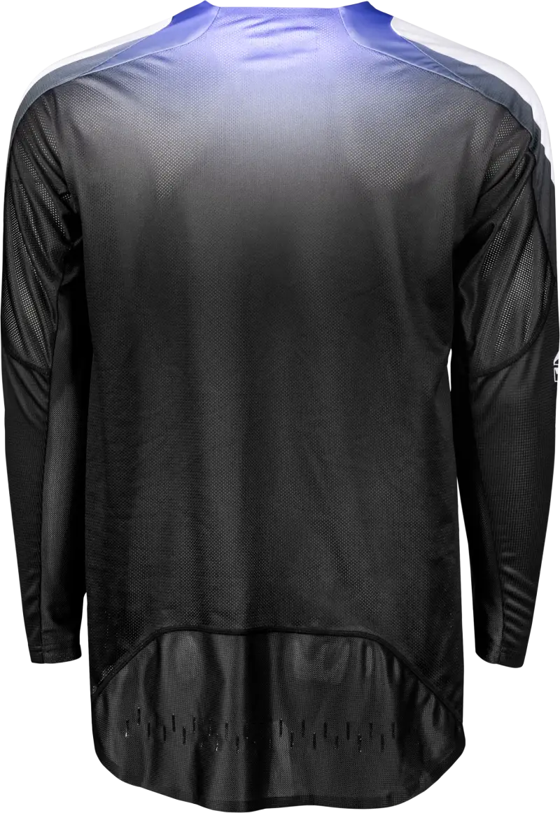 Black and blue mesh long-sleeved shirt from Evolution Dst Jersey for powersports fun