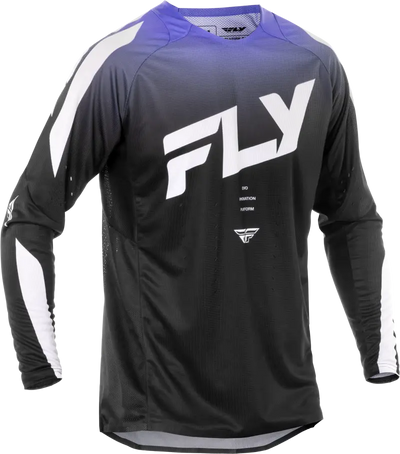 Black and purple long-sleeved motocross jersey from Evolution DST Jersey for off-road riding