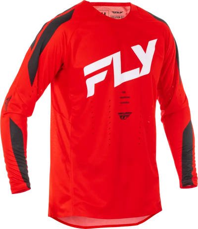 Red and gray long-sleeved motocross jersey perfect for rv parts & accessories or truck parts