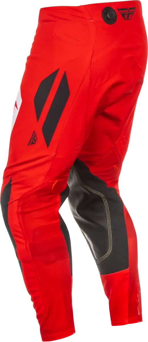 Men’s red and black motocross pants from Evolution Dst for off-road riding gear