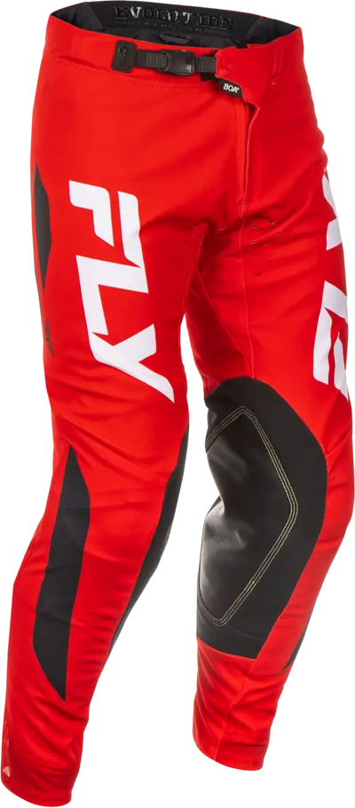 Red and black motocross pants from Evolution DST, perfect for rv parts & accessories