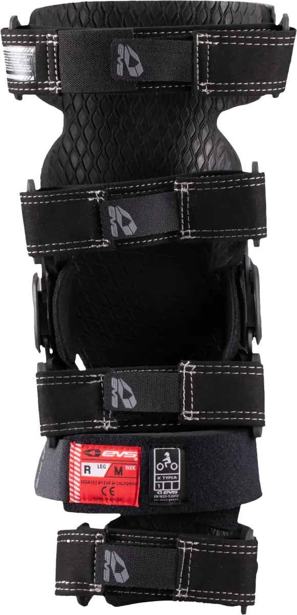 EVS Axis Pro Knee Brace Pair - Black/Grey - Large - AXISP-GRY-LP - EVS