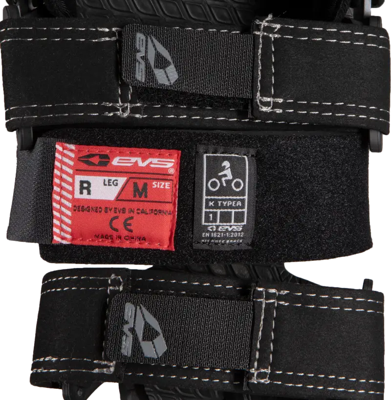 EVS Axis Pro Knee Brace Pair - Black/Grey - Medium (Part Number: AXISP-GRY-MP) - EVS