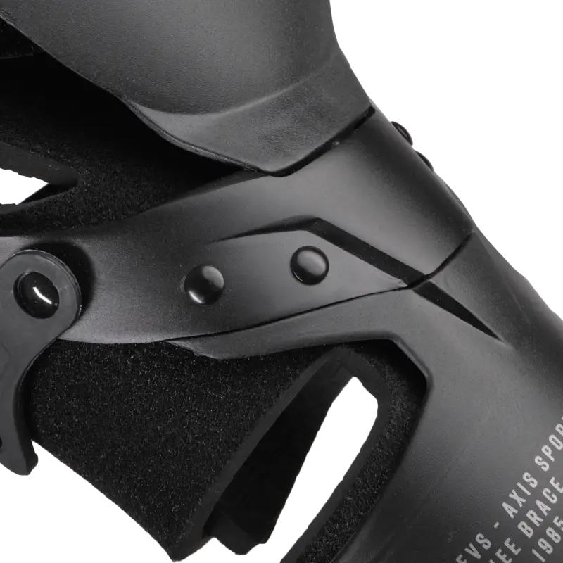 EVS Axis Sport Knee Brace Pair - Black/Black/Grey XL (Part Number: AXISS-BK/GY-XP) - EVS