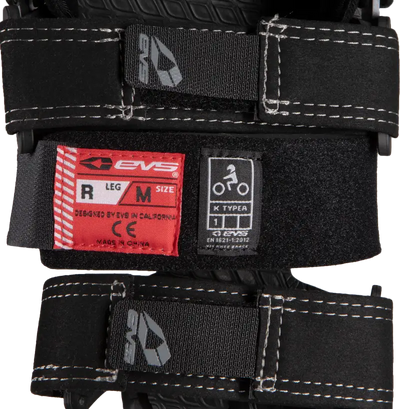 EVS Axis Sport Knee Brace Pair - Black/Black/Grey XL (Part Number: AXISS-BK/GY-XP) - EVS