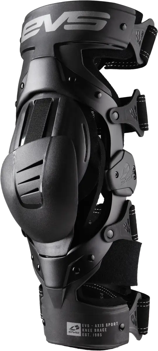 EVS Axis Sport Knee Brace Pair - Black/Grey, Small (AXISS-BK/GY-SP) - EVS