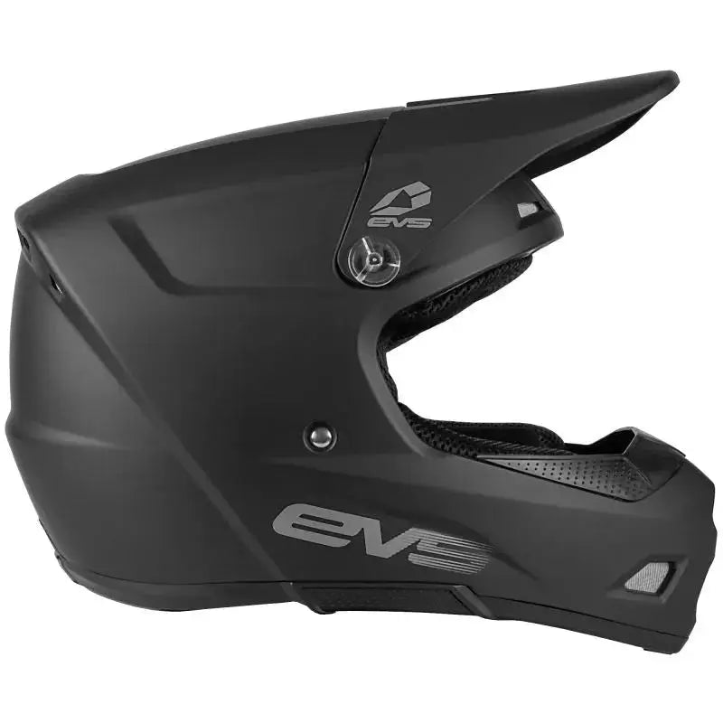 EVS T3 Solid Helmet Matte Black Youth - Small - Safety