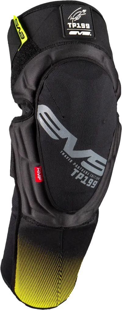 EVS TP199 Knee/Shin Guard Black/Hi Vis 2x - Advanced Protection for Riders - EVS