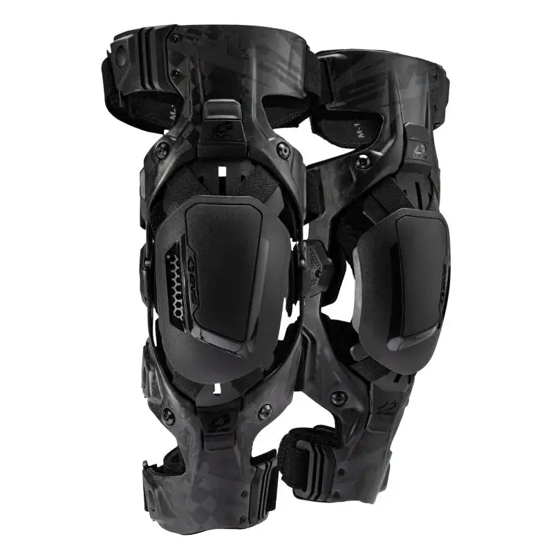 EVS Web Eclipse Knee Brace Black Pair -Large - Apparel