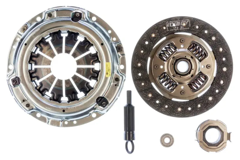Exedy 2013-2016 Scion FR-S H4 Stage 1 Organic Clutch Kit featuring premium friction materials, ductile pressure plate, and spring center dampers for high performance and smooth engagement.
