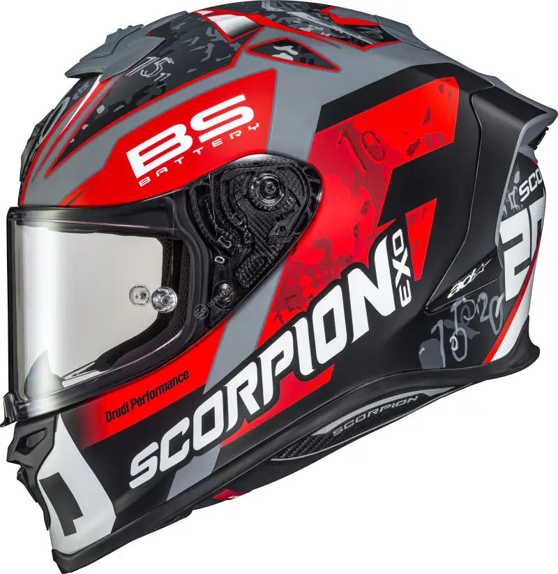 SCORPION EXO Exo R1 Air Full Face Helmet Quartararo Red 2x