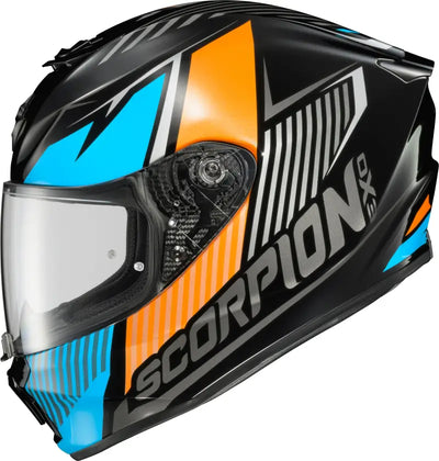 Exo R330 Full Face Helmet Hawker Light Blue Lg - SCORPION EXO