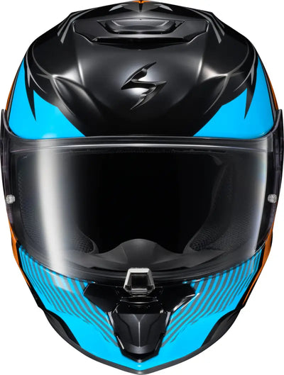 Exo R330 Full Face Helmet Hawker Light Blue Lg - SCORPION EXO