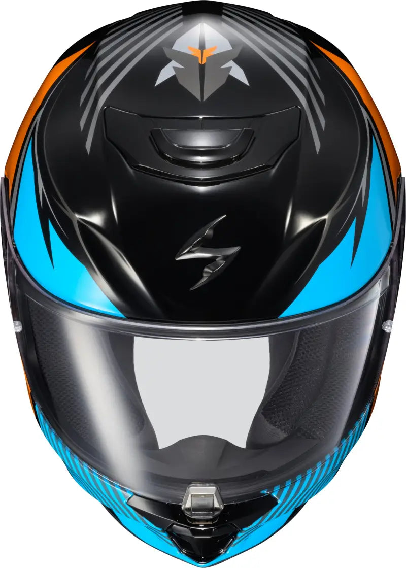 Exo R330 Full Face Helmet Hawker Light Blue Md - SCORPION EXO