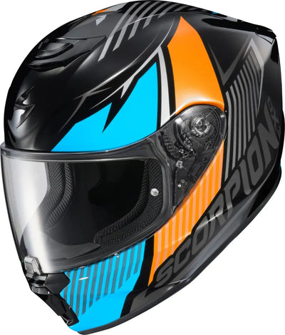 Exo R330 Full Face Helmet Hawker Light Blue Md - SCORPION EXO