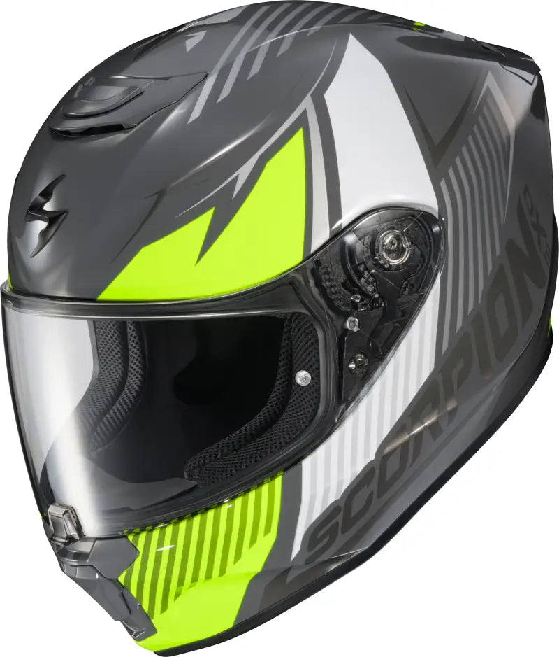 Exo R330 Full Face Helmet Hawker Hi Viz Lg - SCORPION EXO