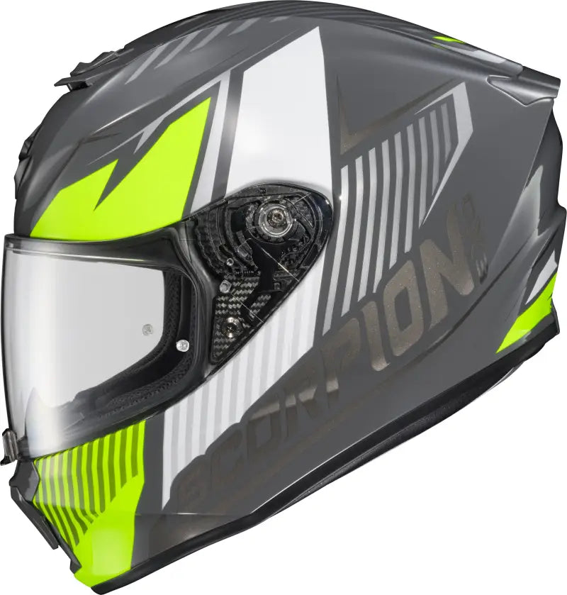Exo R330 Full Face Helmet Hawker Hi Viz Md - SCORPION EXO