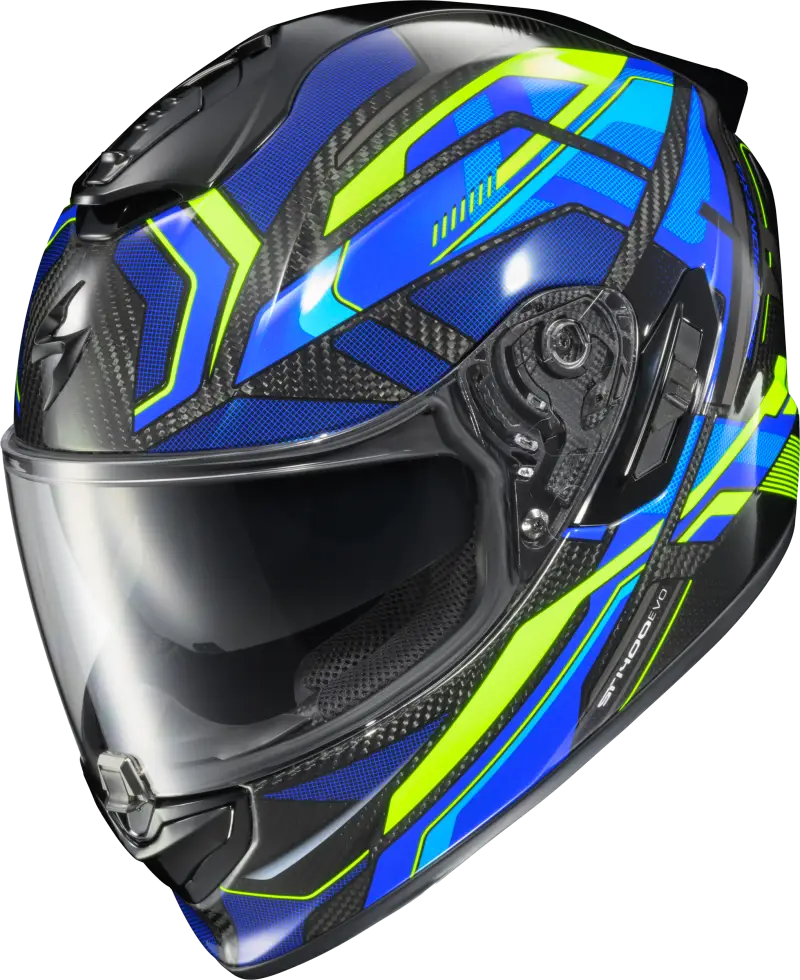 Exo St1400 Evo Carbon Helmet Hex Gloss Blue Md