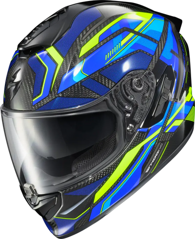 Exo St1400 Evo Carbon Helmet Hex Gloss Blue Sm