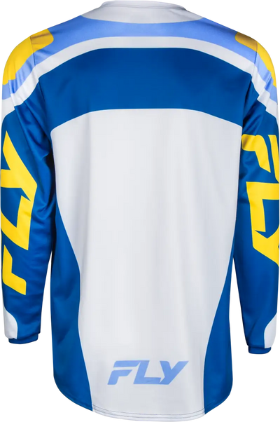 F 16 Jersey White/Dark Blue/Yellow 4x