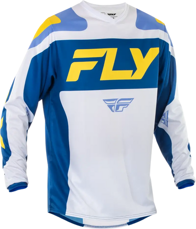 F 16 Jersey White/Dark Blue/Yellow 4x