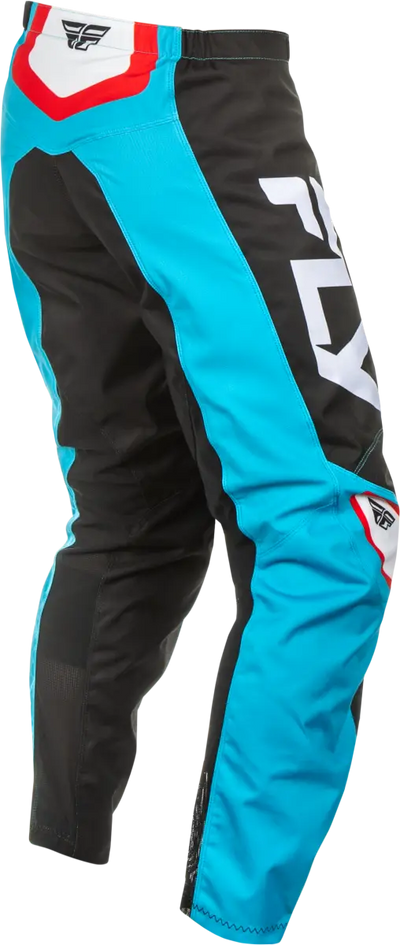 Black and blue motocross pants F 16 Pants Cyan Black White for off-road riding