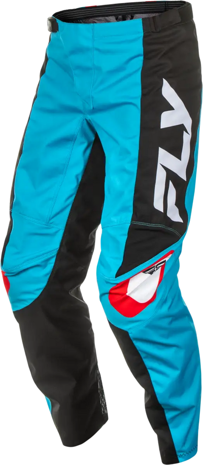 Blue and black motocross pants from F 16 Pants Cyan/Black/White Sz 42 for powersports enthusiasts