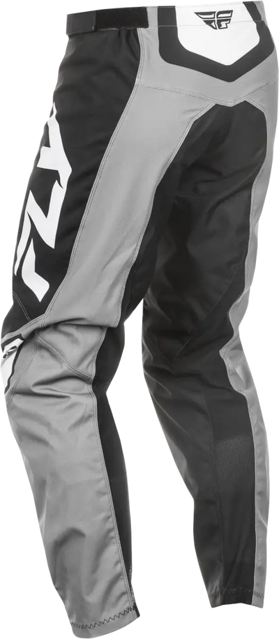 Black and grey motocross pants with white accents, ideal for RV parts & accessories or truck parts