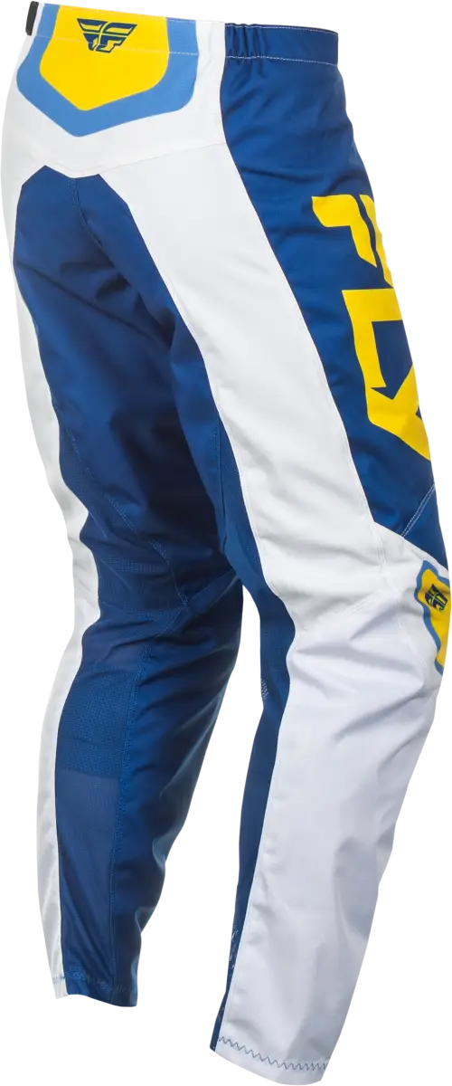 F 16 Pants White/Dark Blue/Yellow Sz 30