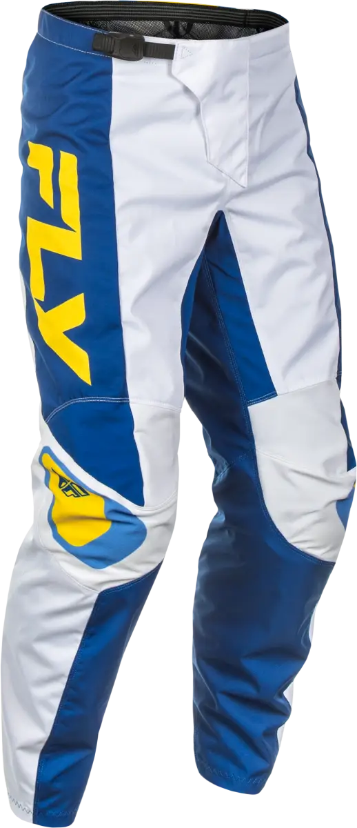 F 16 Pants White/Dark Blue/Yellow Sz 36