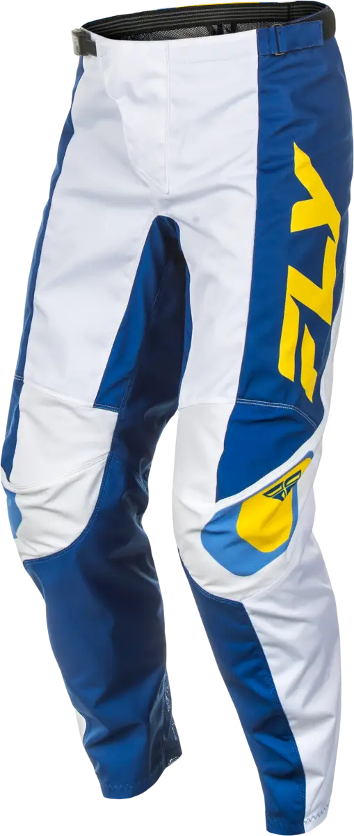Blue and white motocross pants from F 16 collection, great for RV parts & accessories
