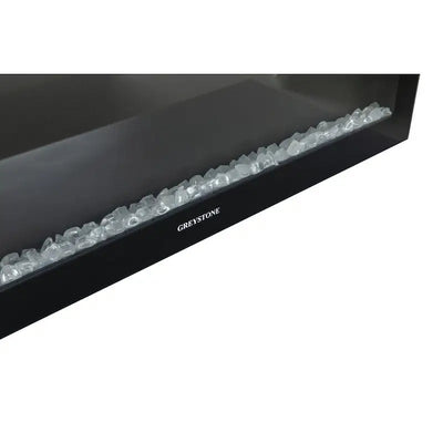 F36-18A Furrion Greystone 36' Black Steel Fireplace