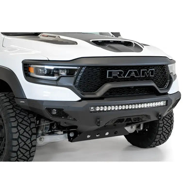 Stealth Fighter Front Bumper F620153030103 A.Desert Des for rugged RAM trucks, featuring a sleek design and integrated LED light bar.