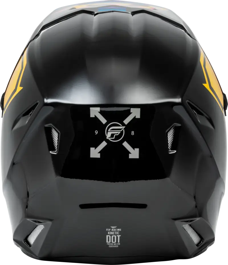 F73-8655L Kinetic Menace Helmet Black/Sunrise Lg - RV and Auto Parts